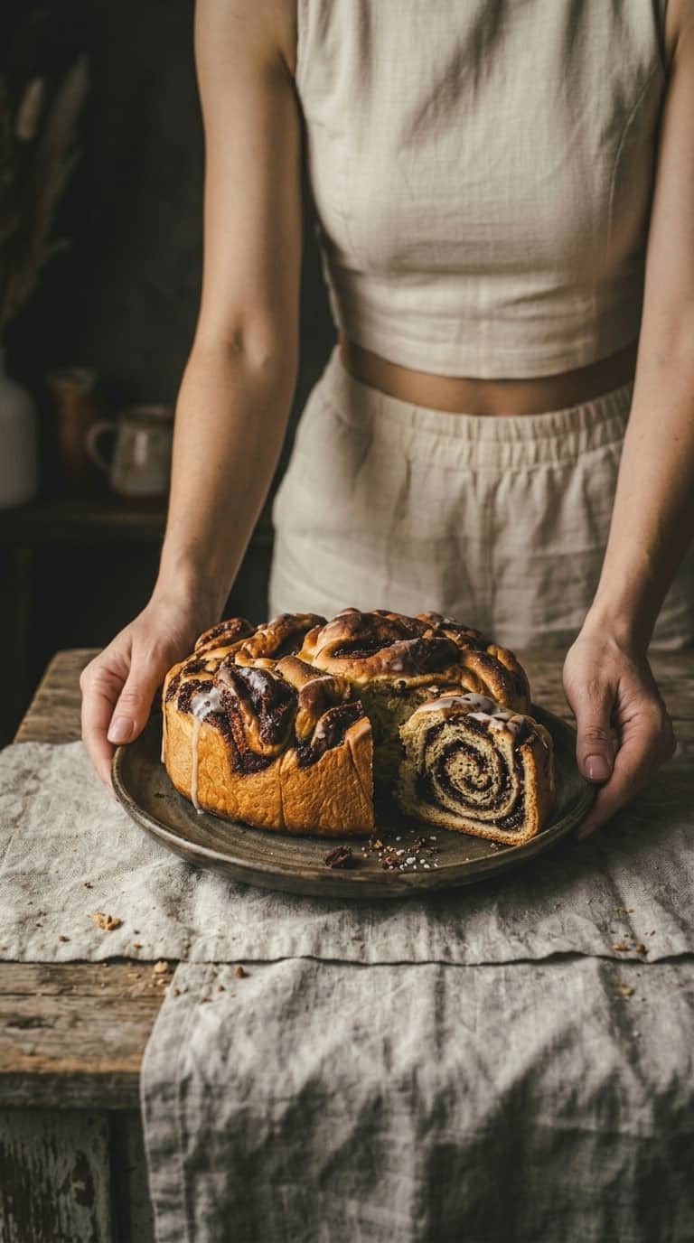 Drożdżowe z czekoladą