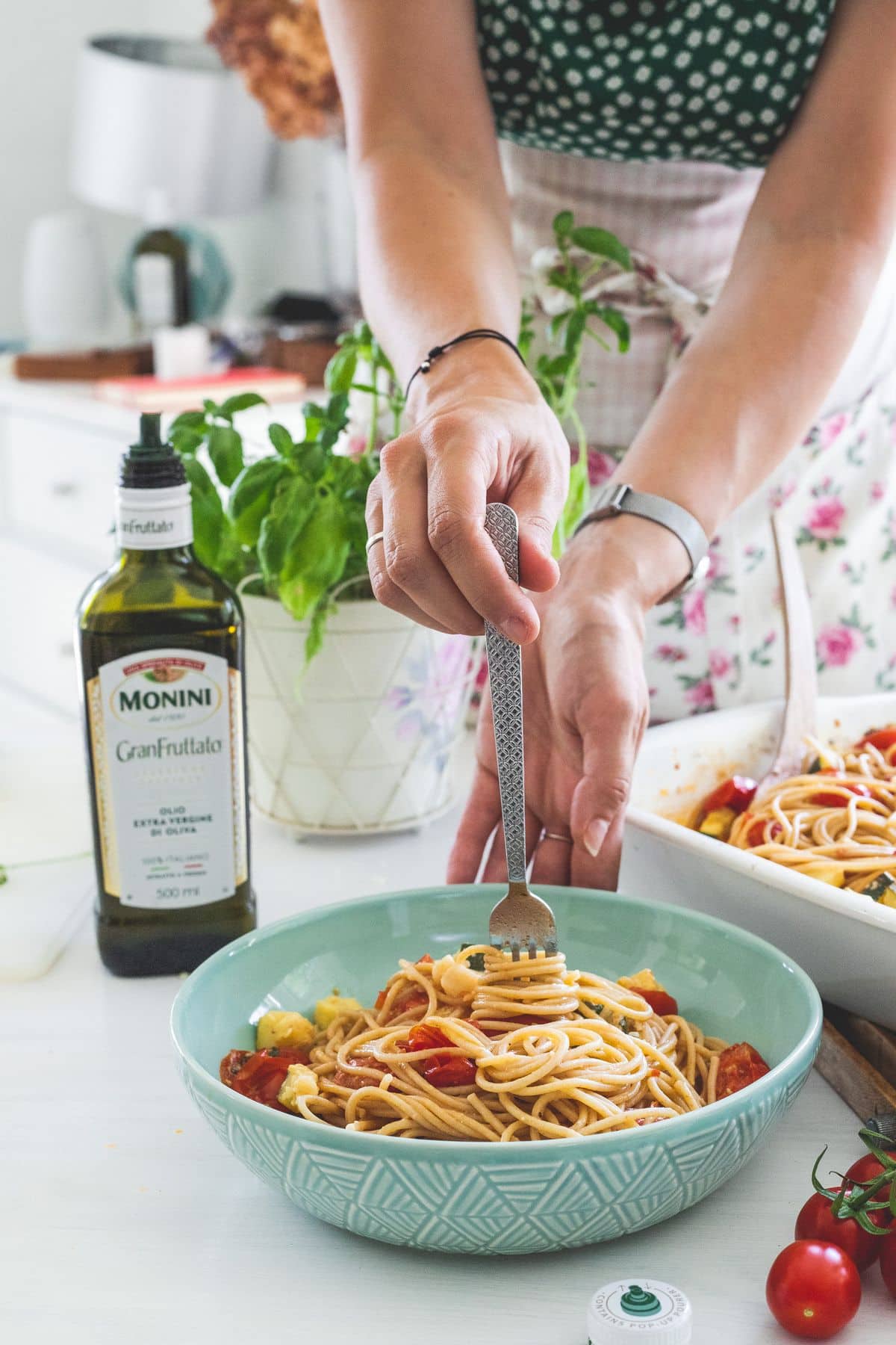 Spaghetti w kremowym sosie